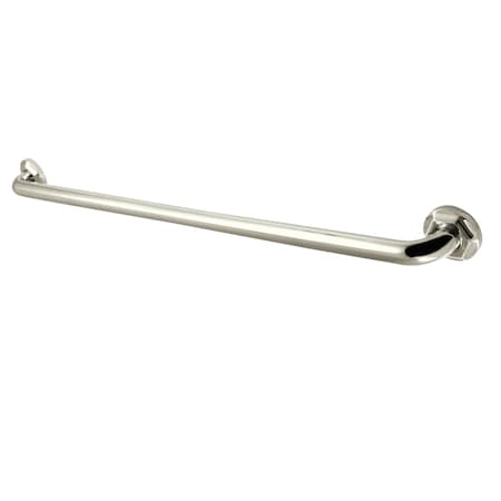 38-13/16 L, Contemporary, 17 Ga. Brass, Grab Bar, Polished Nickel